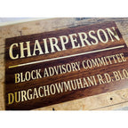 Office Acrylic Personalised Wall Name Plate Design