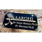 Bansuri Design Acrylic Name Plate for Home