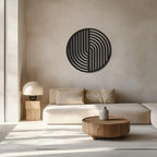 Abstract Strips Metal Wall Art