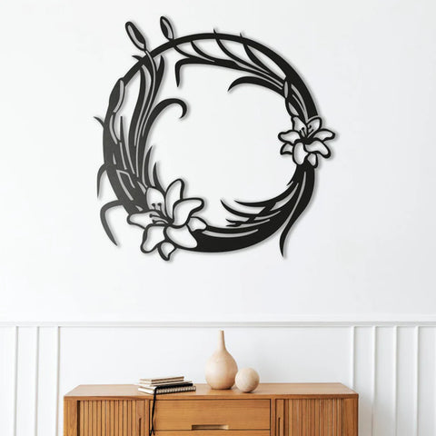  Floral Pattern Metal Wall Art