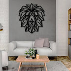 Lion Face Metal Wall Art Decor