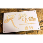 Acrylic Personalized Waterproof LED Wall Name Plate