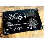 Radha Krishna Acrylic LED Name Plate