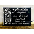 Personalized Acrylic LED Name Plate for Home 