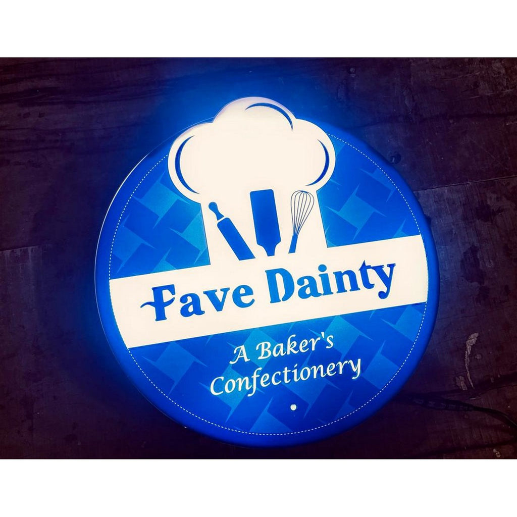Reception Acrylic LED Logo Name Plate Design - Harshita Craft