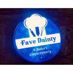 Reception Acrylic LED Logo Name Plate Design - Harshita Craft