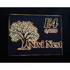 Tree Design Acrylic LED House Name Plate