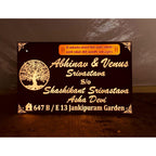 Elegant Acrylic LED Name Plate Design 
