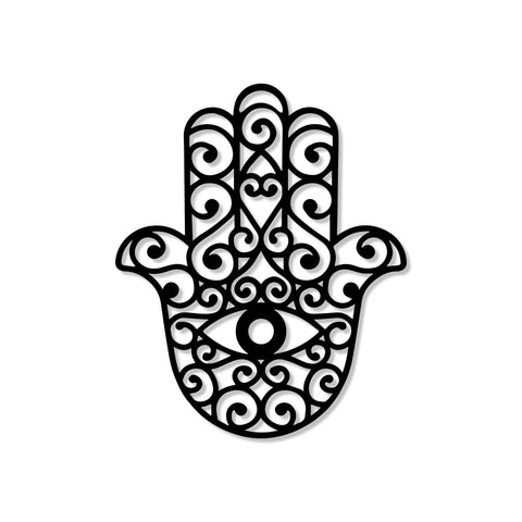 Hamsa Hand Metal Wall Art