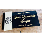 Acrylic Embossed Letters Name Plate for Home
