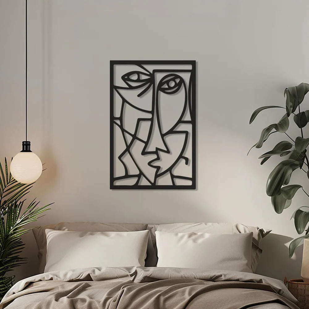 Picasso Faces Metal Wall Art Decor