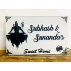 Shivji Acrylic LED Name Plate Design for Home