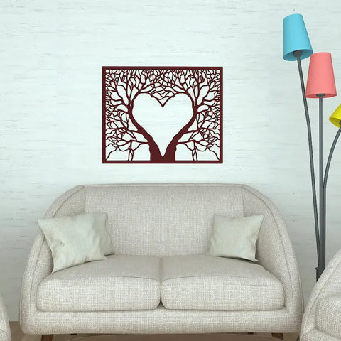 Heart Shape Metal Wall Art