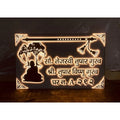 Acrylic LED Home Name Plate with Embossed Letters