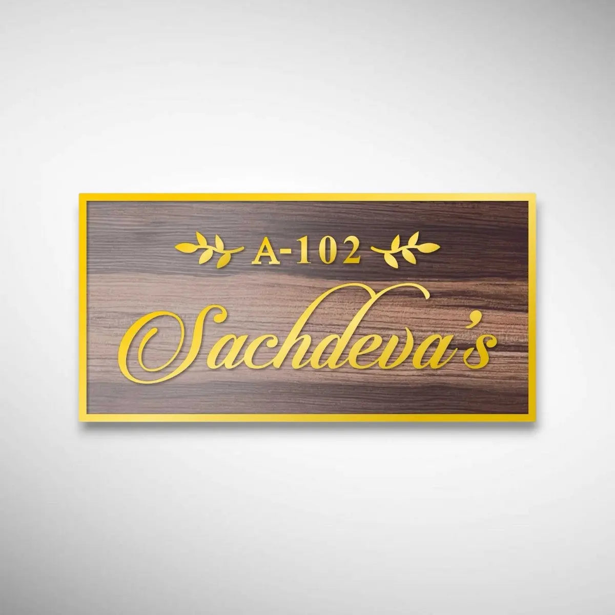 ACP Acrylic Name Plate for Home | Custom Fancy Acrylic Name Plate Design - Harshita Craft