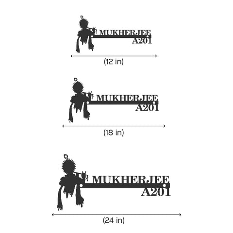 Personalized Metal Name Plate for Home – Religious Theme Laser Cut