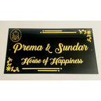 Designer Acrylic Name Plate for Home | Fancy Custom Acrylic Name Plate Design - Harshita Craft