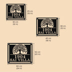 Personalized Tree of Life Metal Name Plate for Home – Laser Cut Steel - Harshita Craft