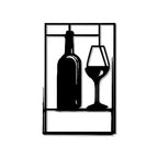  Glass Bar Metal Wall Art