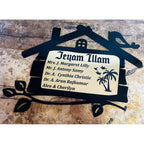 Hut Shape Acrylic Name Plate for Home