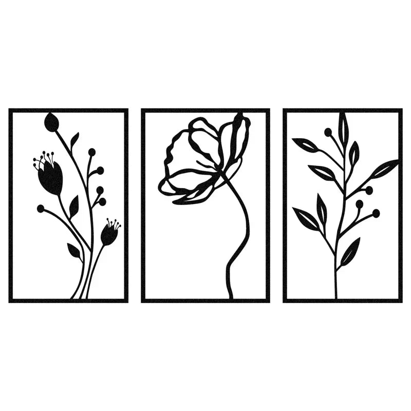 Plant Frames Metal Wall Art Decor
