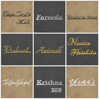 Personalized Weatherproof Modern Metal Cut Out Name Plate for Home & Outdoor - Harshita Craft