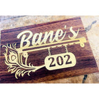 Wooden Texture Acrylic Name Plate 