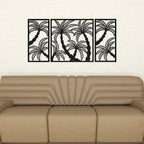 Coconut Tree Silhouette Metal Wall Art 