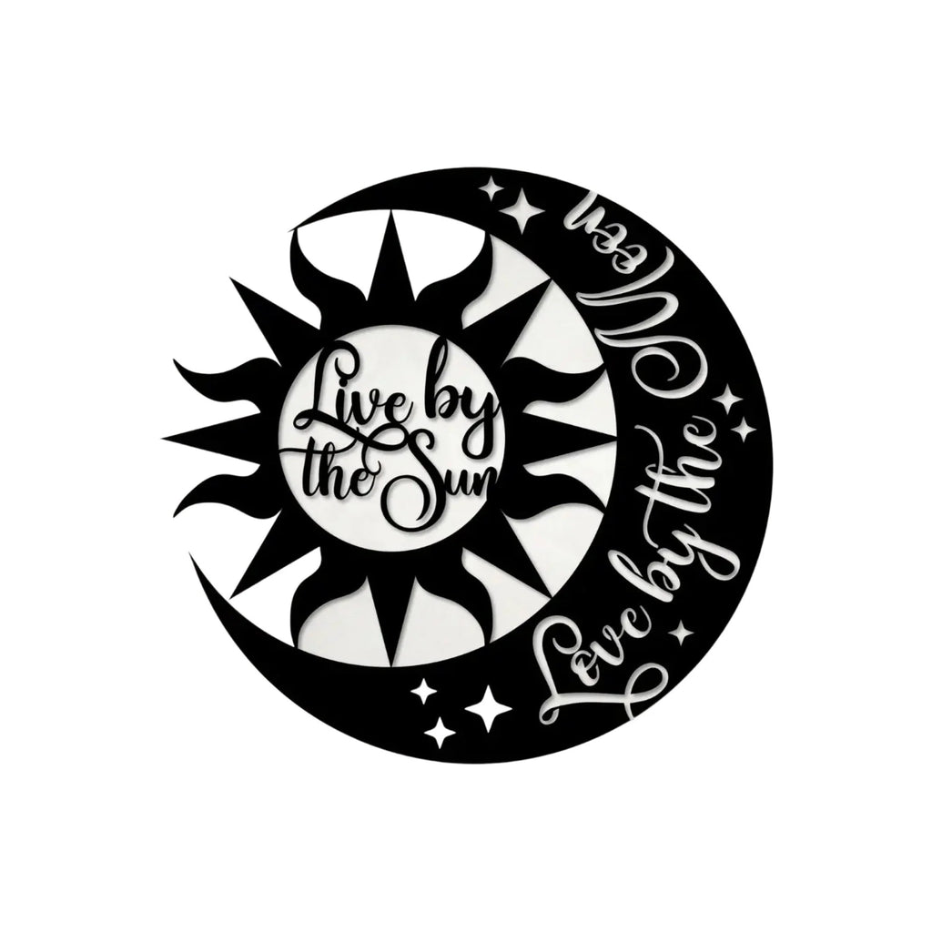 Sun Love by the Moon Metal Wall Art 