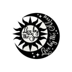 Sun Love by the Moon Metal Wall Art 