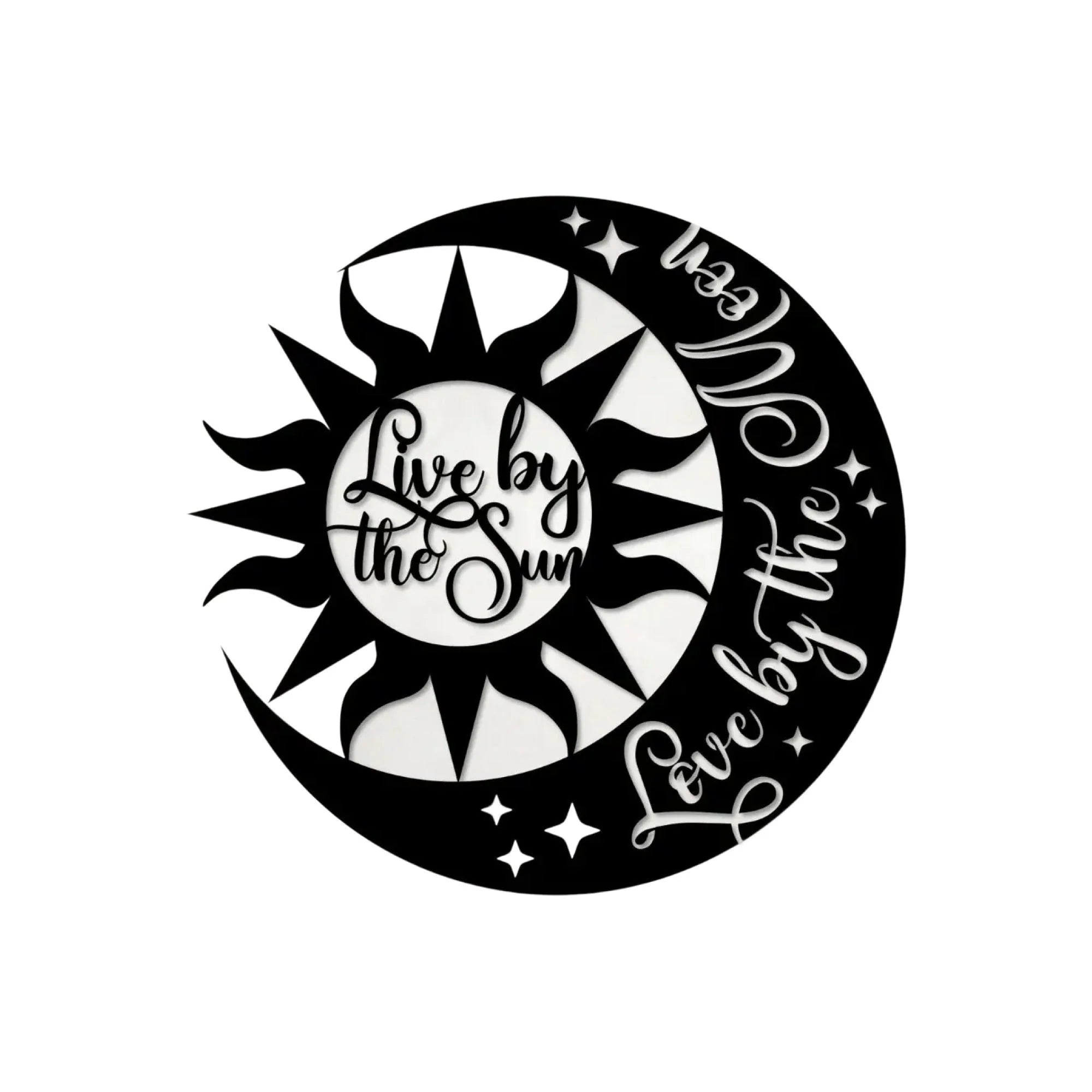Sun Love by the Moon Metal Wall Art 