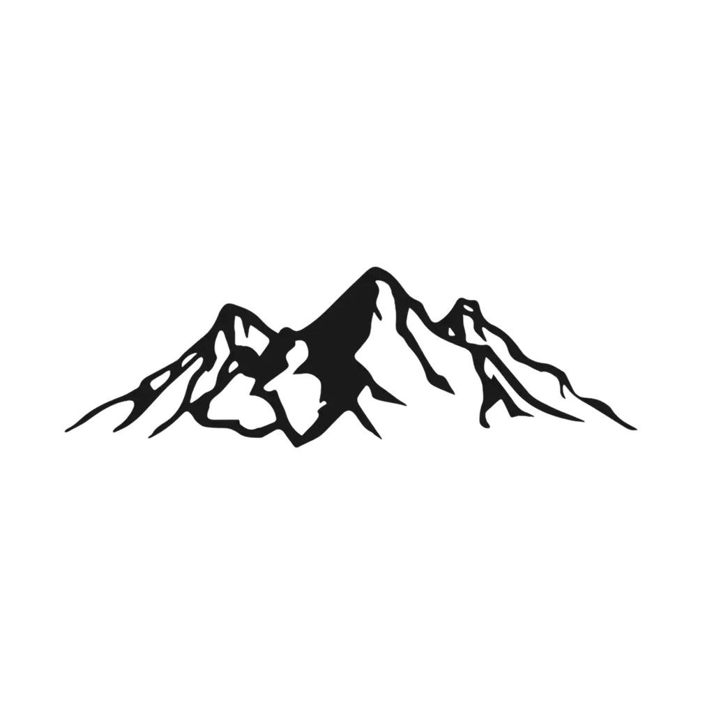 Snow Mountain Range Metal Wall Art