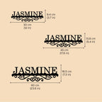 Personalized Laser Cut Minimal Design Metal Name Plate for Home - Harshita Craft
