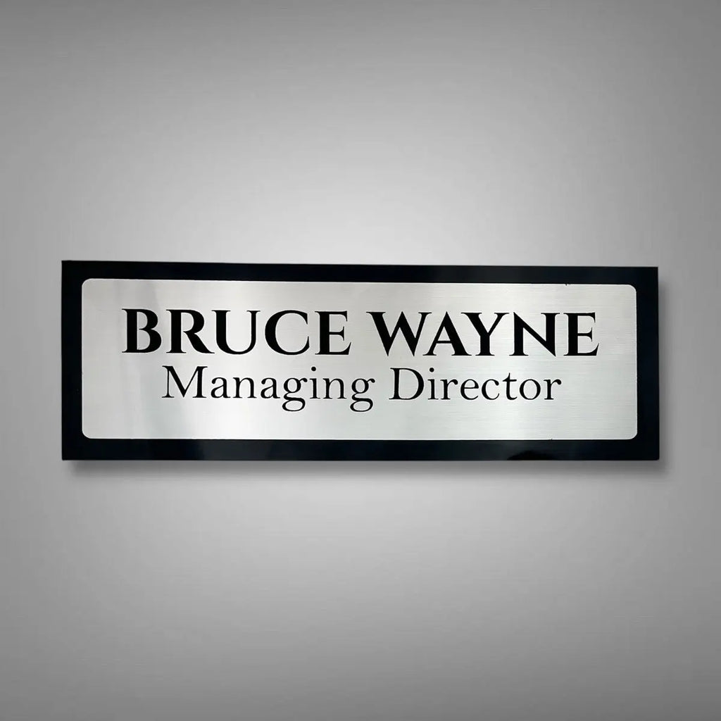 Black ACP-Based Acrylic Name Plate for Home | Custom Acrylic Name Plate Design for Main Door - Harshita Craft