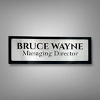 Black ACP-Based Acrylic Name Plate for Home | Custom Acrylic Name Plate Design for Main Door - Harshita Craft