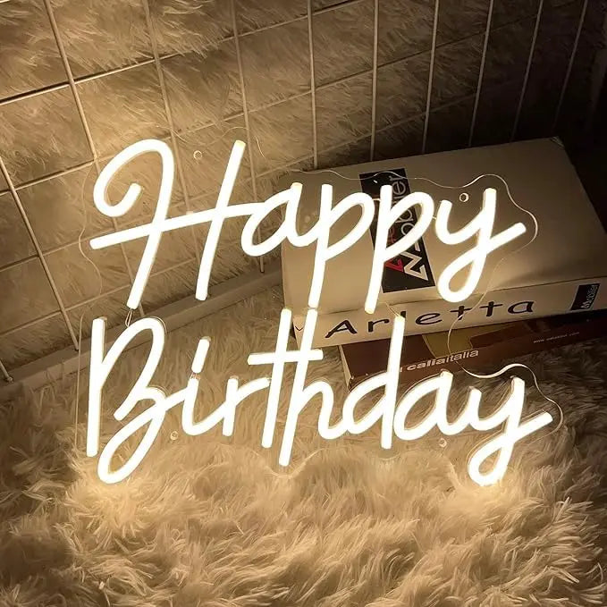 VYNES Happy Birthday Neon Light