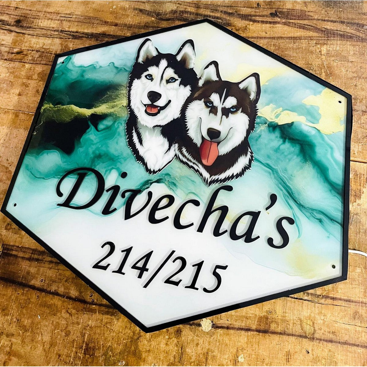 Acrylic Multicolor Printed Illuminated Name Plate