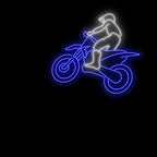 Biker LED Sign 