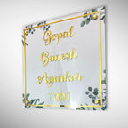 Custom UV Printed ACP Acrylic Name Plate with 3D Letters for Home - Harshita Craft
