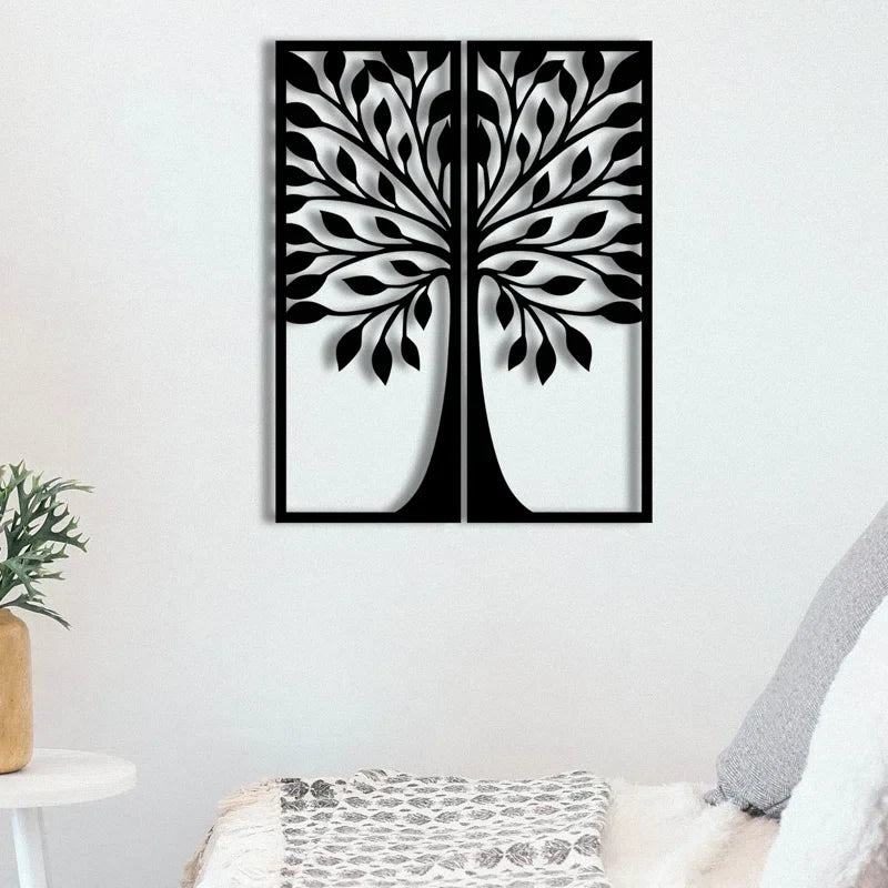  Flower Two Frame Metal Wall Art 