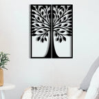  Flower Two Frame Metal Wall Art 