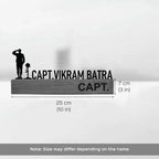 Personalized Minimal Desk Table Name Plate for Army Officers