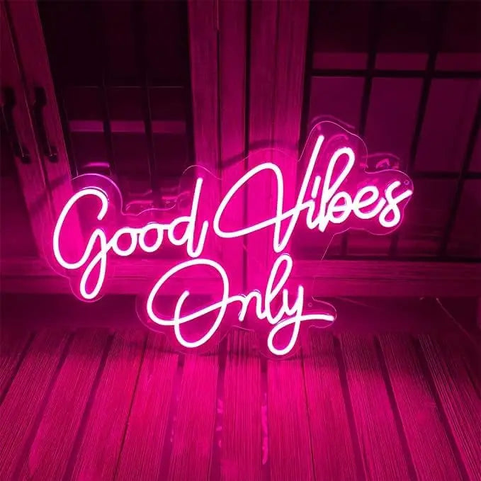 Good Vibes Only Neon Light
