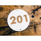 Personalized Acrylic Room Door Number Plate – 3D Embossed Design