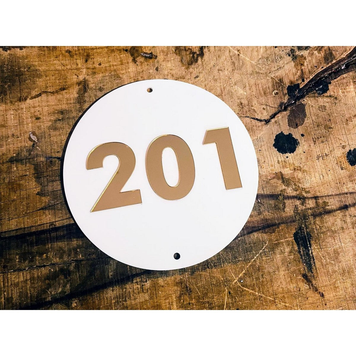 Personalized Acrylic Room Door Number Plate – 3D Embossed Design