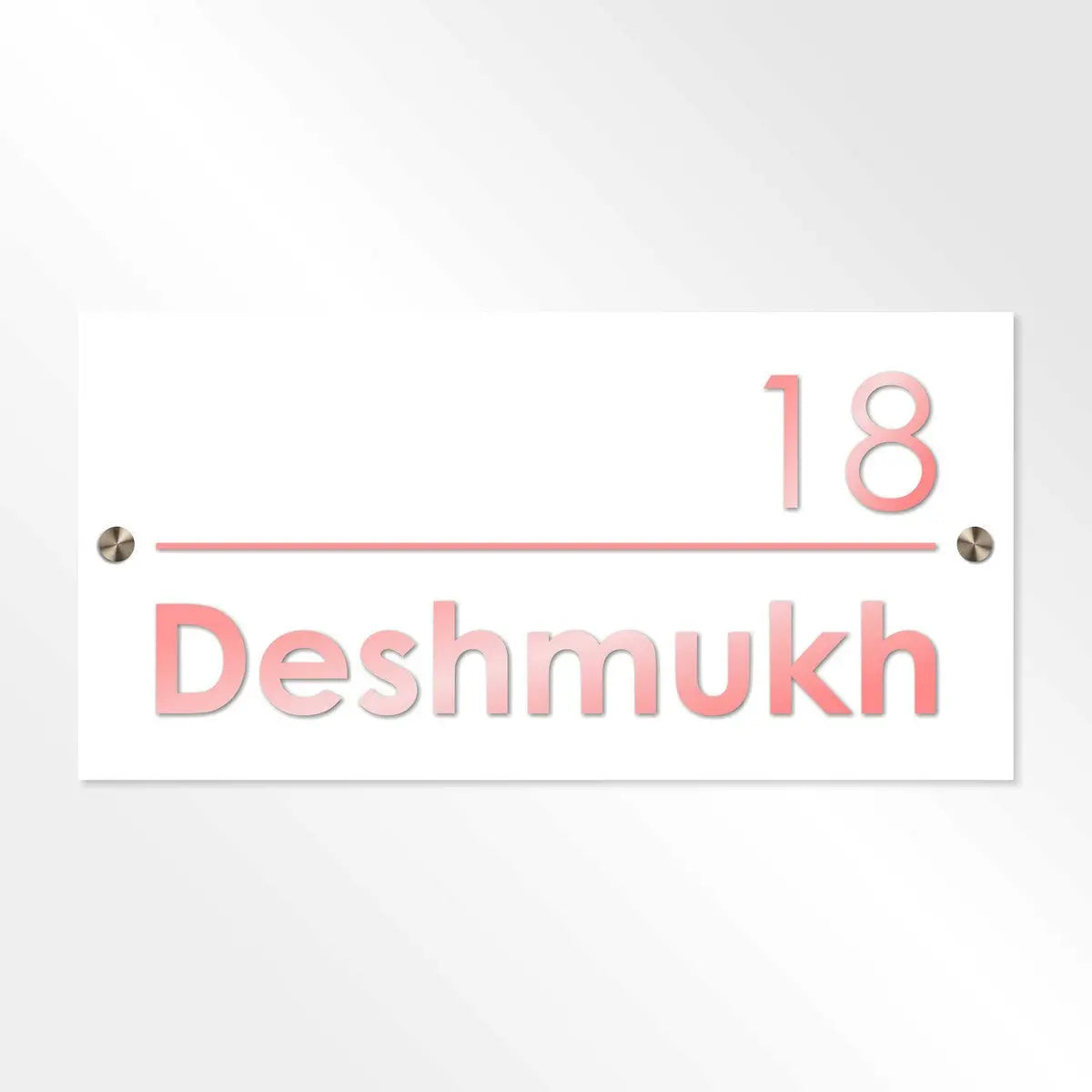 ACP Acrylic Name Plate for Home | Custom Fancy Acrylic Name Plate Design - Harshita Craft