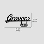 Personalized Waterproof Black Metal Name Plate for Home Entrance - Harshita Craft