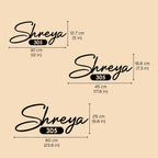 Personalized Minimalist Metal Name Plate for Home – Laser Cut Steel Design - Harshita Craft