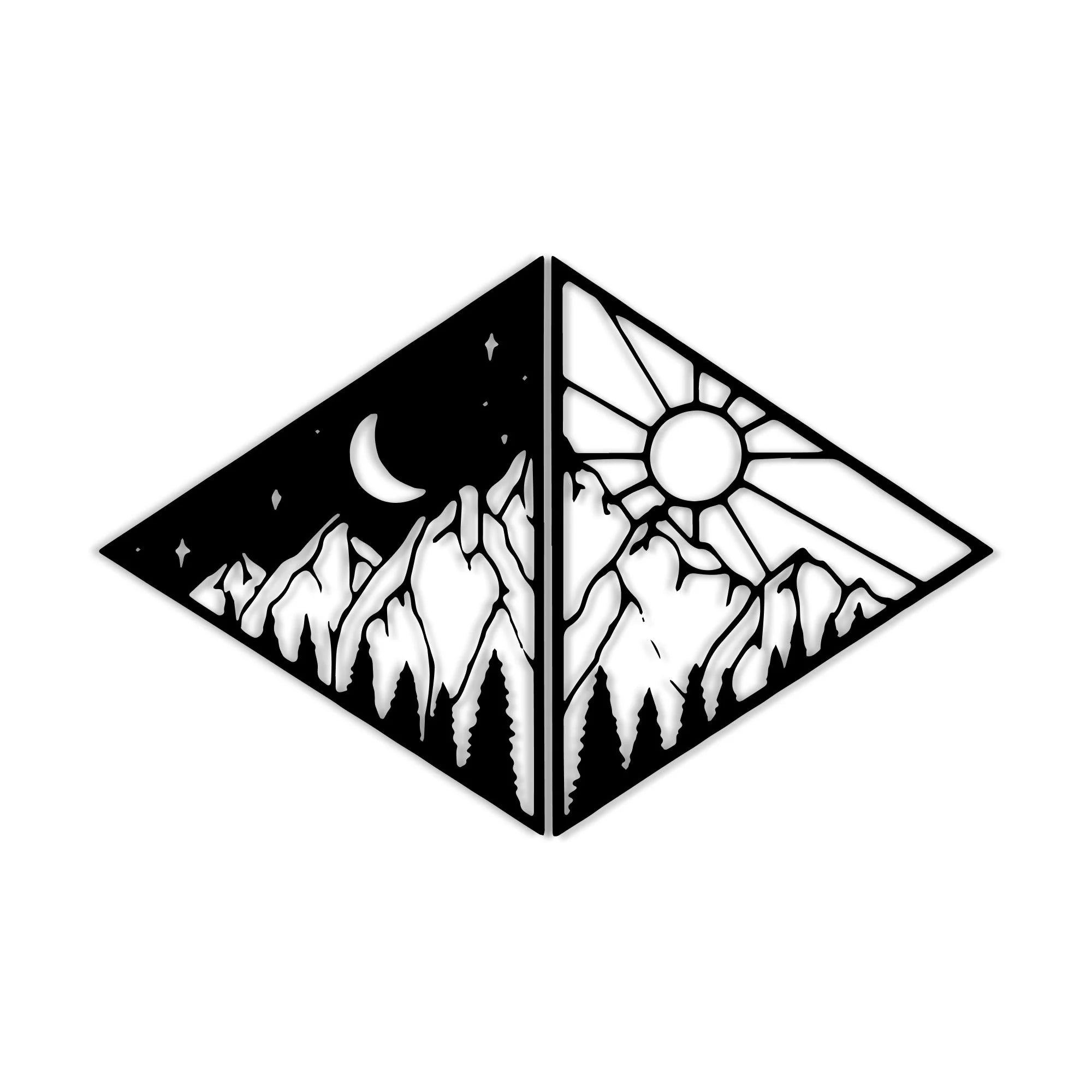Mountains Metal Wall Art