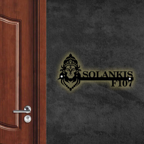 Personalized Religious Theme Laser Cut Metal Name Plate for Home